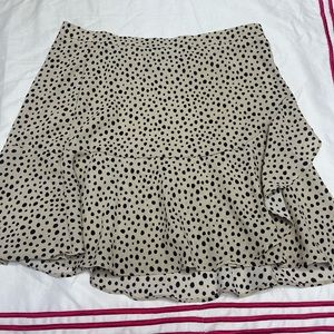 Tan dot skirt